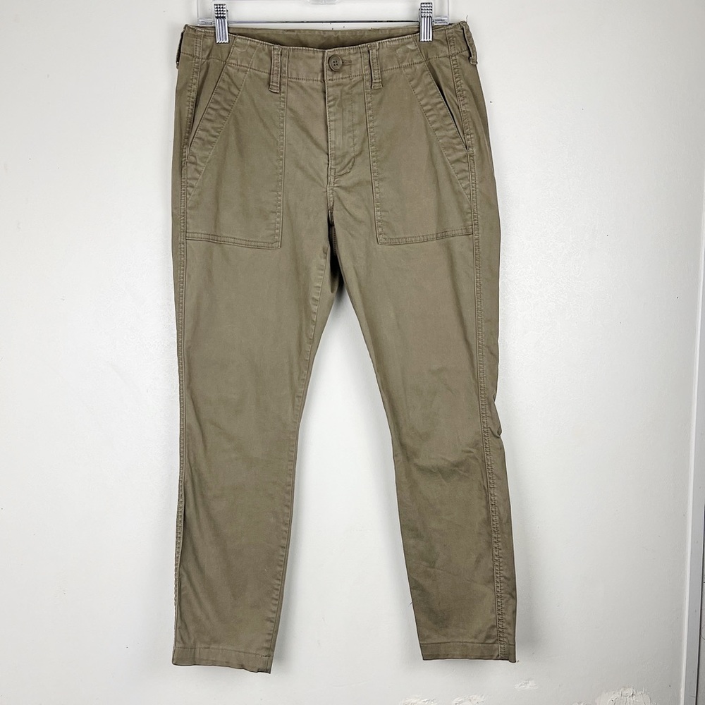 Cabi 3199 The Scout Pants Olive Green Chino Size 6 Skinny Pants Ankle